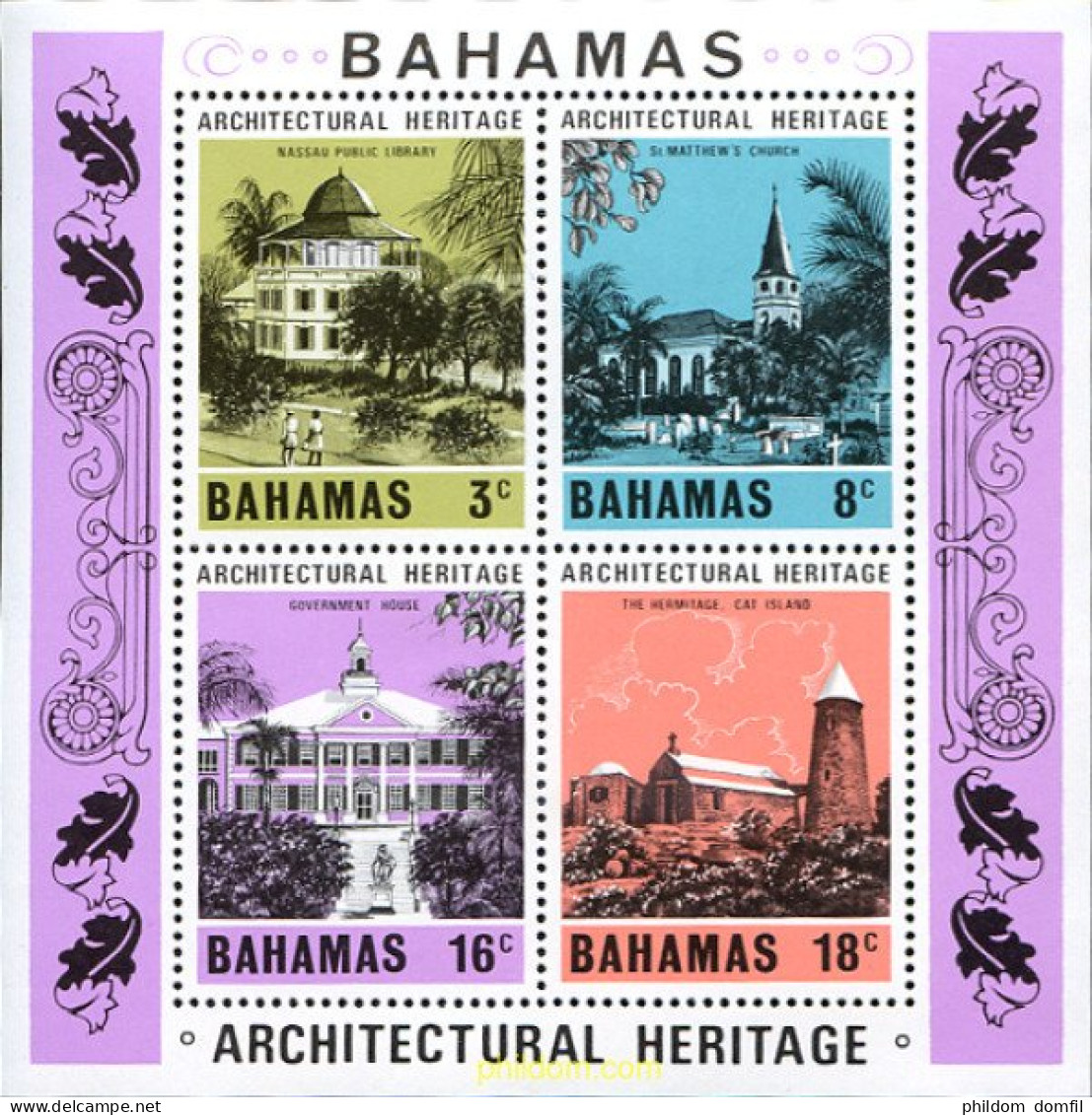 289725 MNH BAHAMAS 1978 PATRIMONIO ARQUITECTONICO - Bahamas (1973-...)