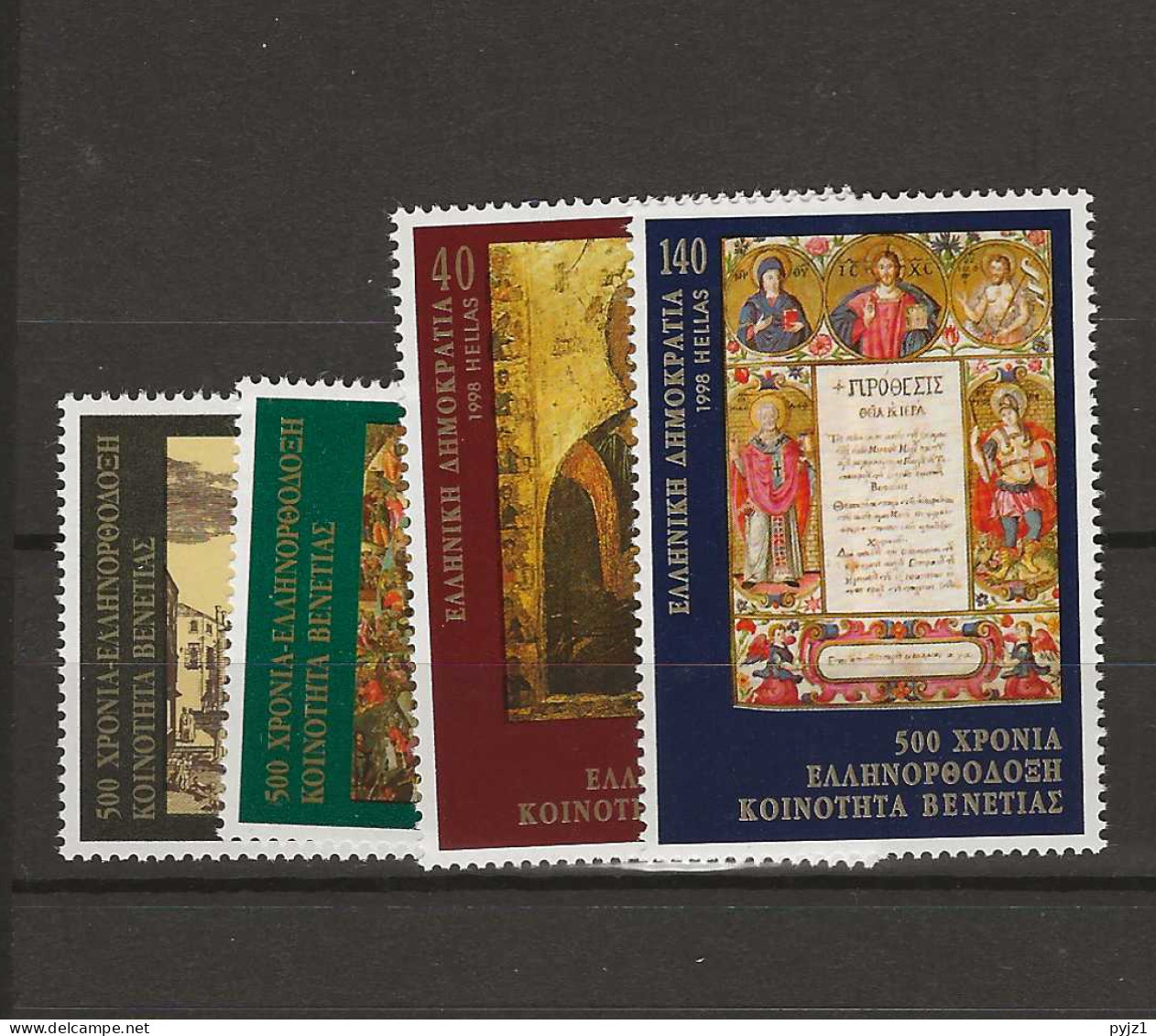 1998 MNH Greece Mi 1991-94 Postfris** - Unused Stamps