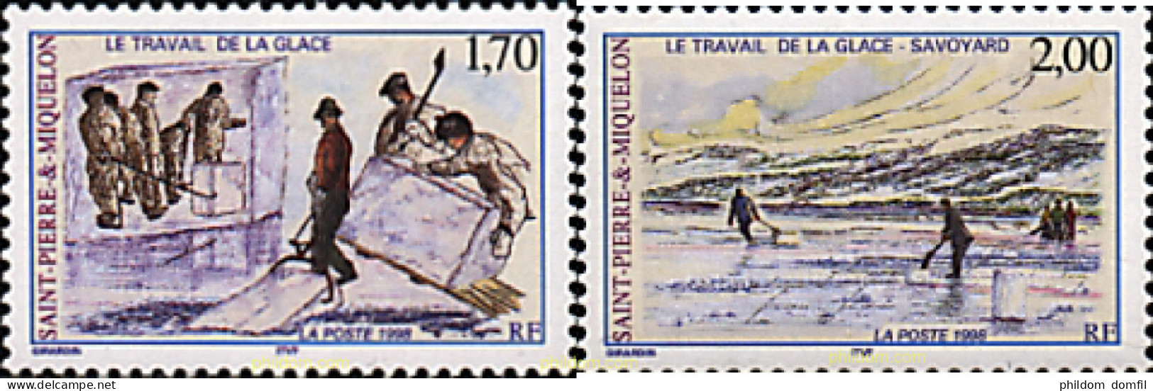 35661 MNH SAN PEDRO Y MIQUELON 1998 TRABAJO DEL HIELO - Ongebruikt