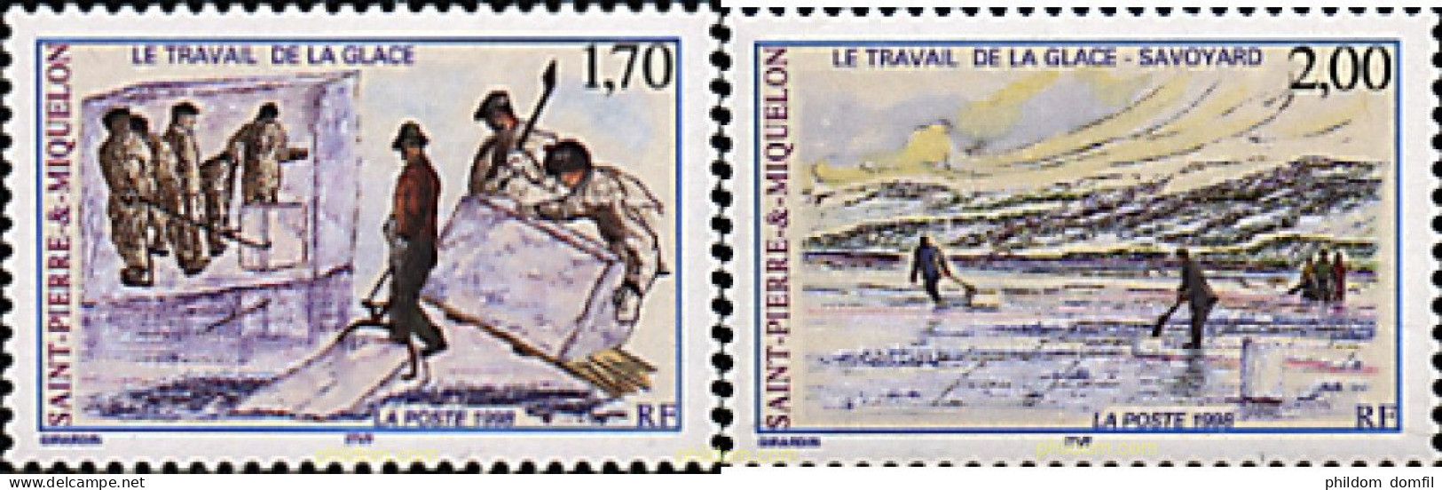 35661 MNH SAN PEDRO Y MIQUELON 1998 TRABAJO DEL HIELO - Unused Stamps