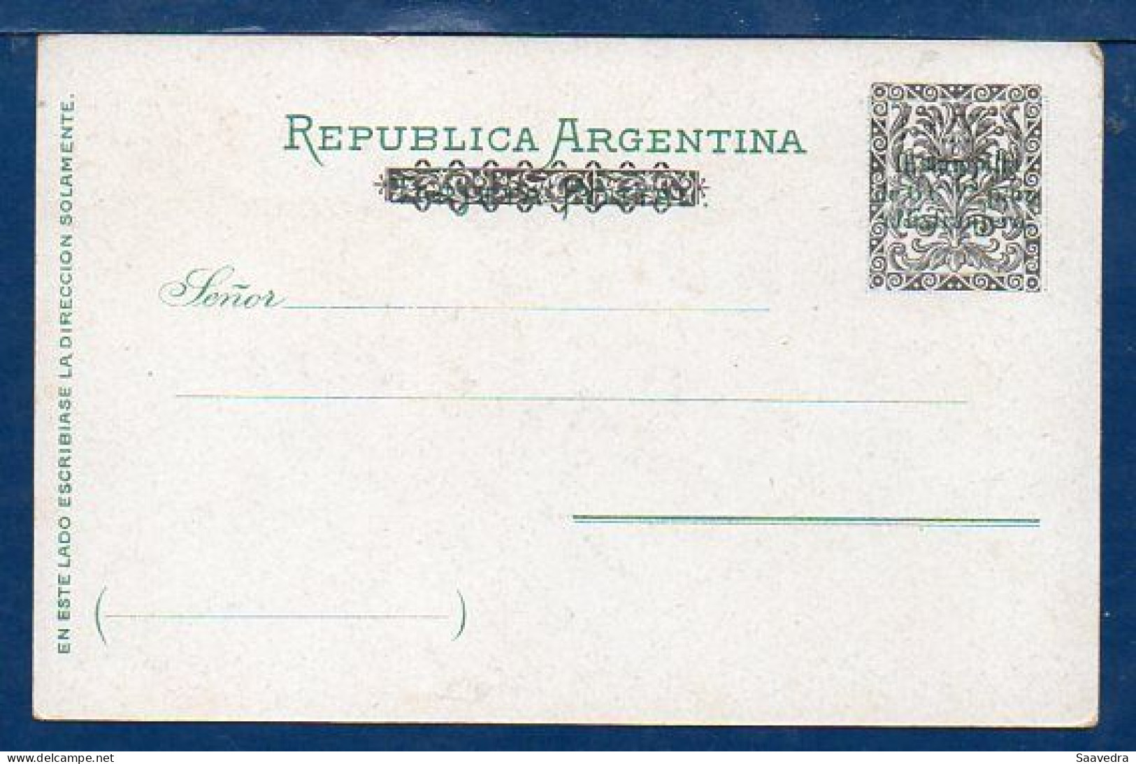 Argentina, "Gruss From Buenos Aires", 1898, Unused Litho Postcard  (202) - Argentinien