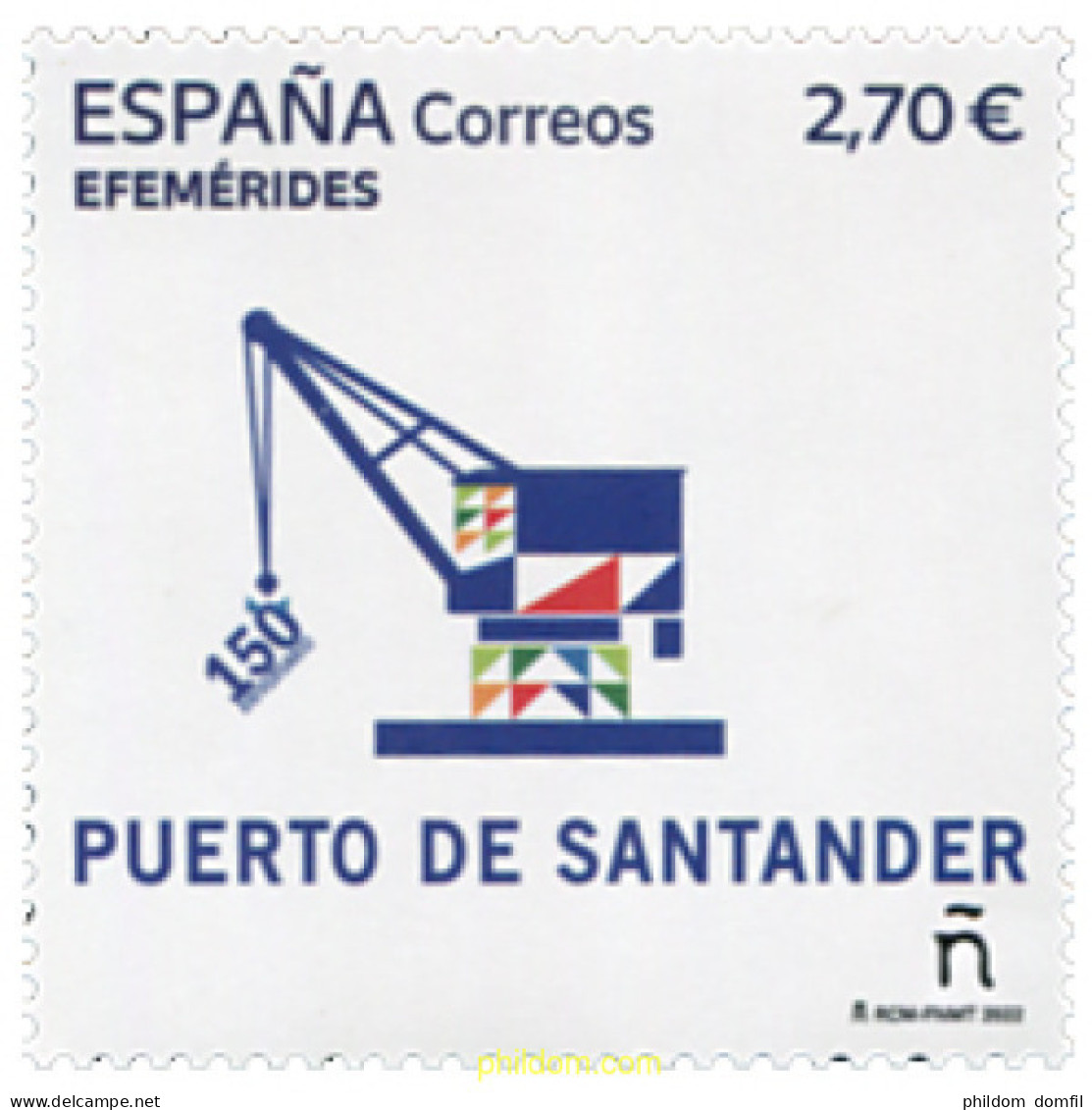 689346 MNH ESPAÑA 2022 150 ANIVERSARIO DEL PUERTO DE SANTANDER - Unused Stamps
