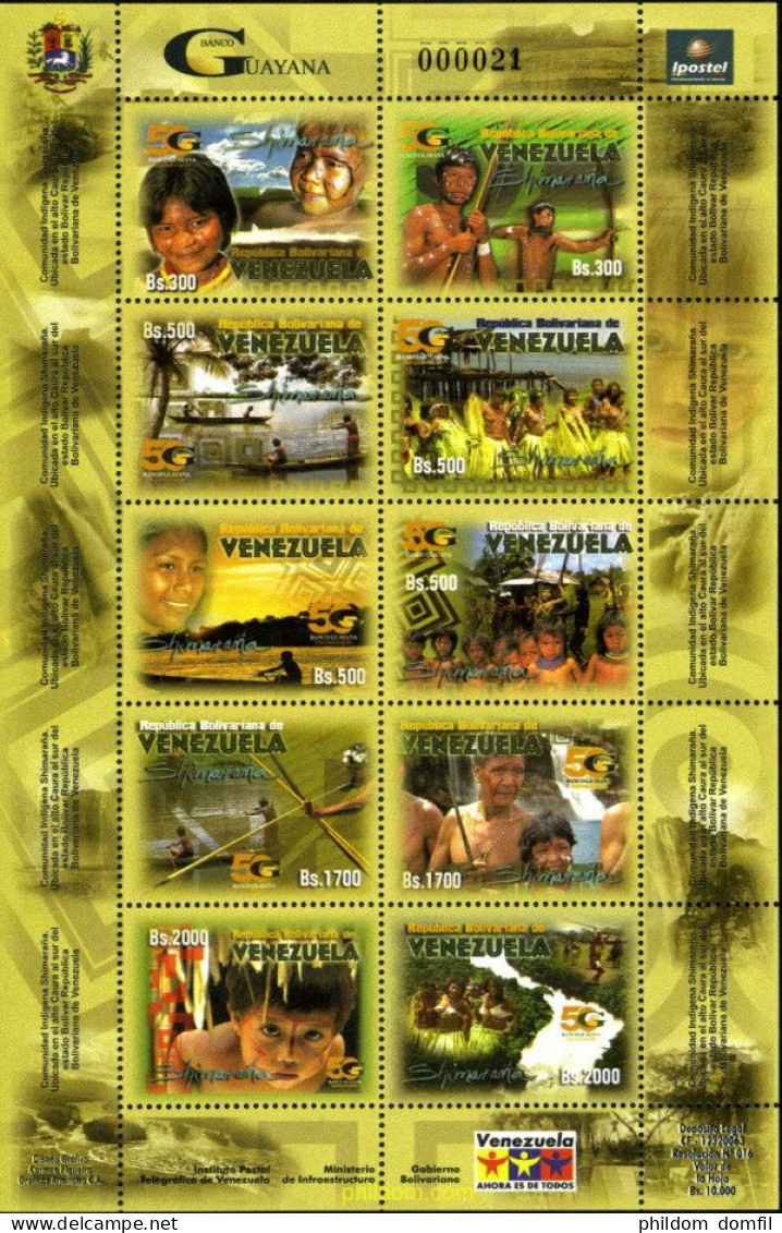 224838 MNH VENEZUELA 2006 50 ANIVERSARIO DEL BANCO DE GUYANA - Venezuela