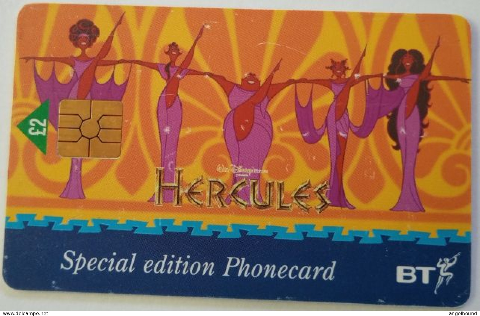 UK BT £2 Chip Card - Special Edition " Hercules " - BT Promotie