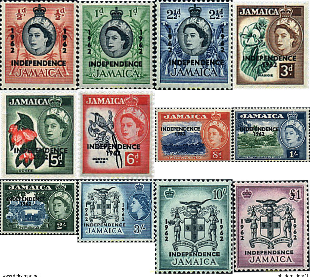 91911 MNH JAMAICA 1962 INDEPENDENCIA - Giamaica (1962-...)