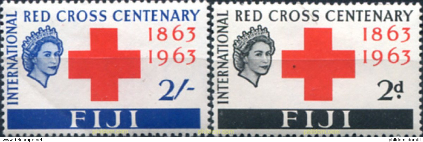 312716 MNH FIJI 1963 100 ANIVERSARIO DE LA CRUZ ROJA - Fidji (...-1970)