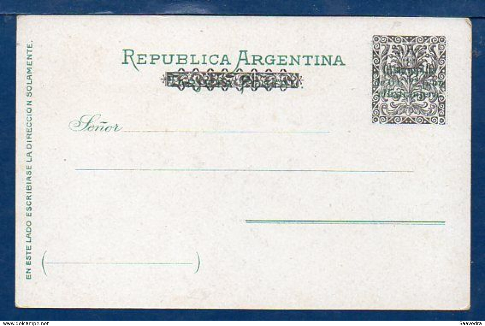 Argentina, "Gruss From Buenos Aires", 1898, Unused Litho Postcard  (207) - Argentinien