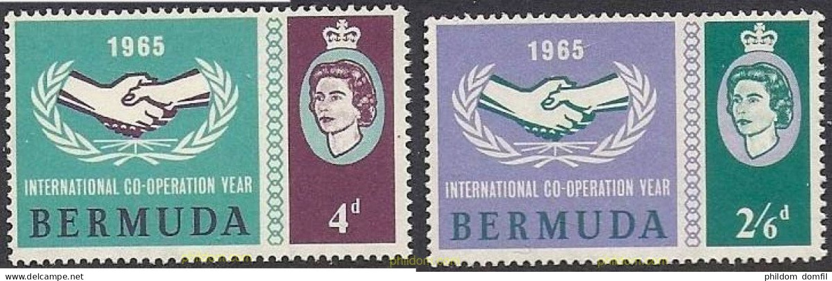 627675 MNH BERMUDAS 1965 COOPERACION INTERNACIONAL - Bermudes