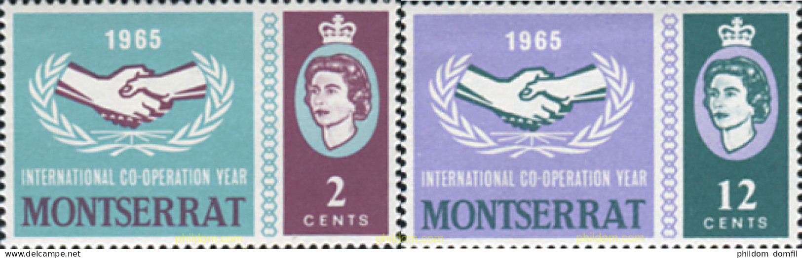 175393 MNH MONTSERRAT 1965 20 ANIVERSARIO DE LAS NACIONES UNIDAS - Montserrat