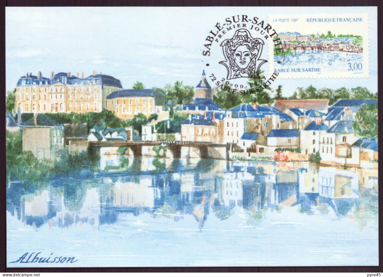 France, FDC, Carte Du 20 Septembre 1997 " Sablé-sur-Sarthe " - 1990-1999