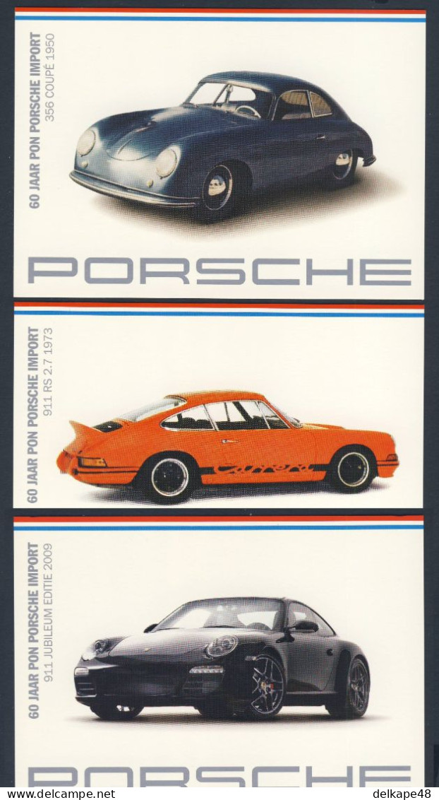 Nederland Netherlands Pays Bas 2009  356 Coupe (1950) / 911RS 2.7(1973 / 911 Jubileum Editie - Pon Porsche - Autres & Non Classés