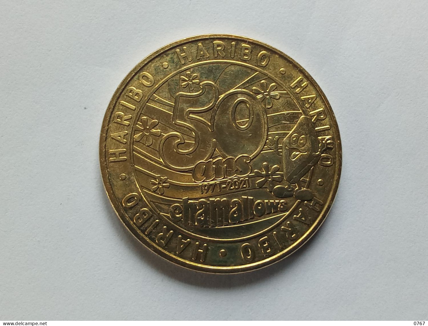 Médaille Jeton Touristique Monnaie De Paris  2021 Haribo Chamallows (bazarcollect28) - 2021