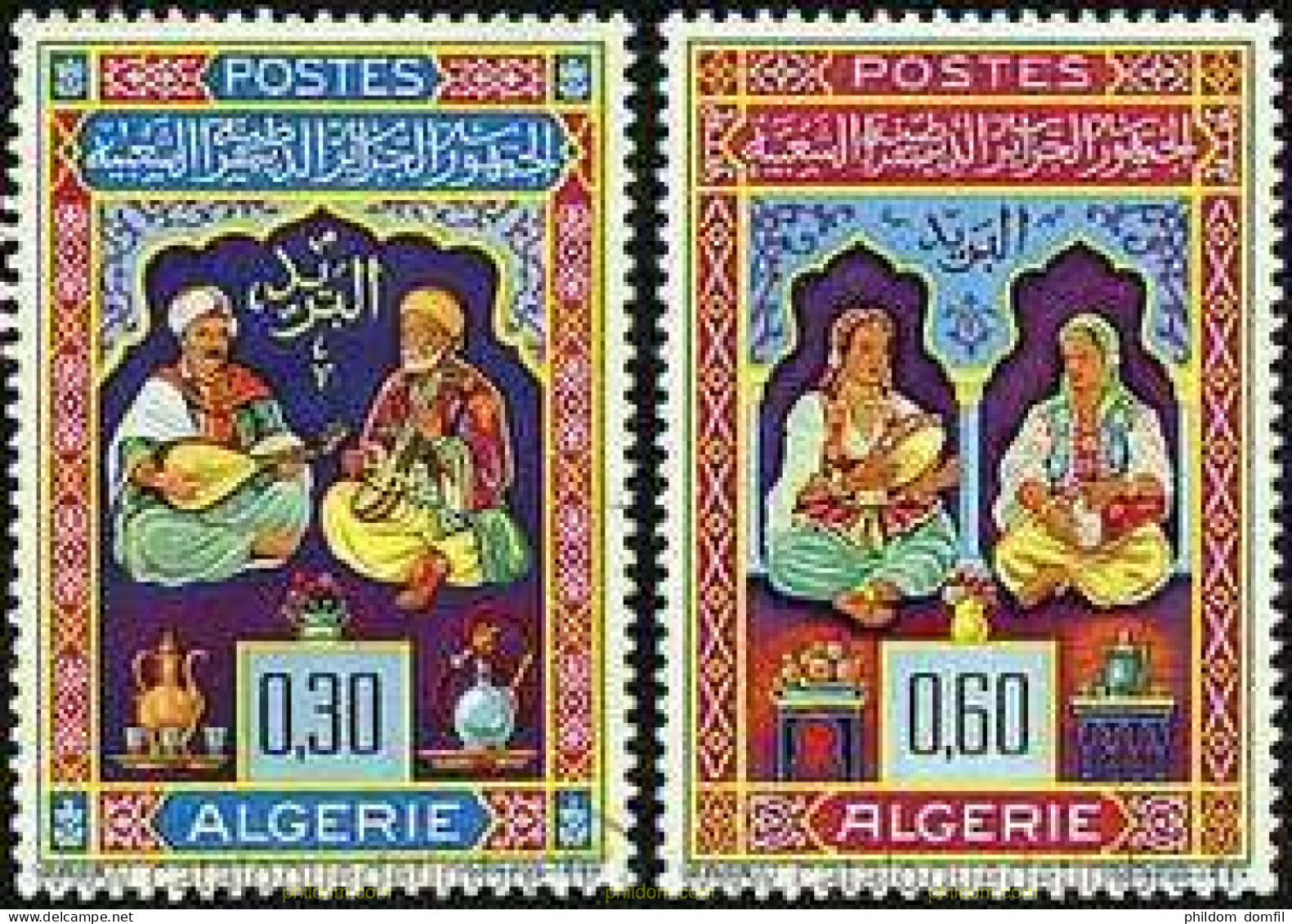 724487 MNH ARGELIA 1965 MINIATURAS - Argelia (1962-...)