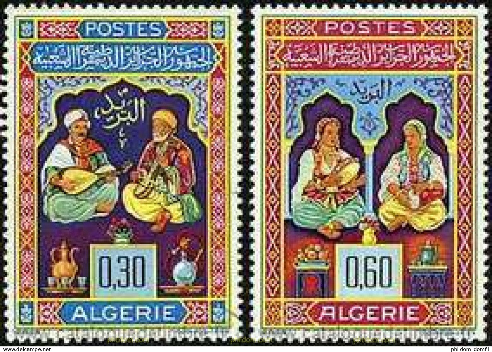 724487 MNH ARGELIA 1965 MINIATURAS - Algerien (1962-...)