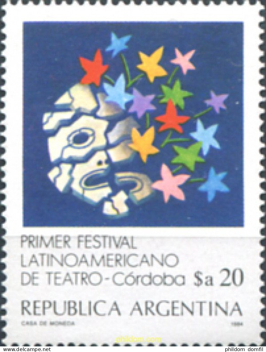283597 MNH ARGENTINA 1984 PRIMER FESTIVAL DE TEATRO EN CORDOBA - Nuovi