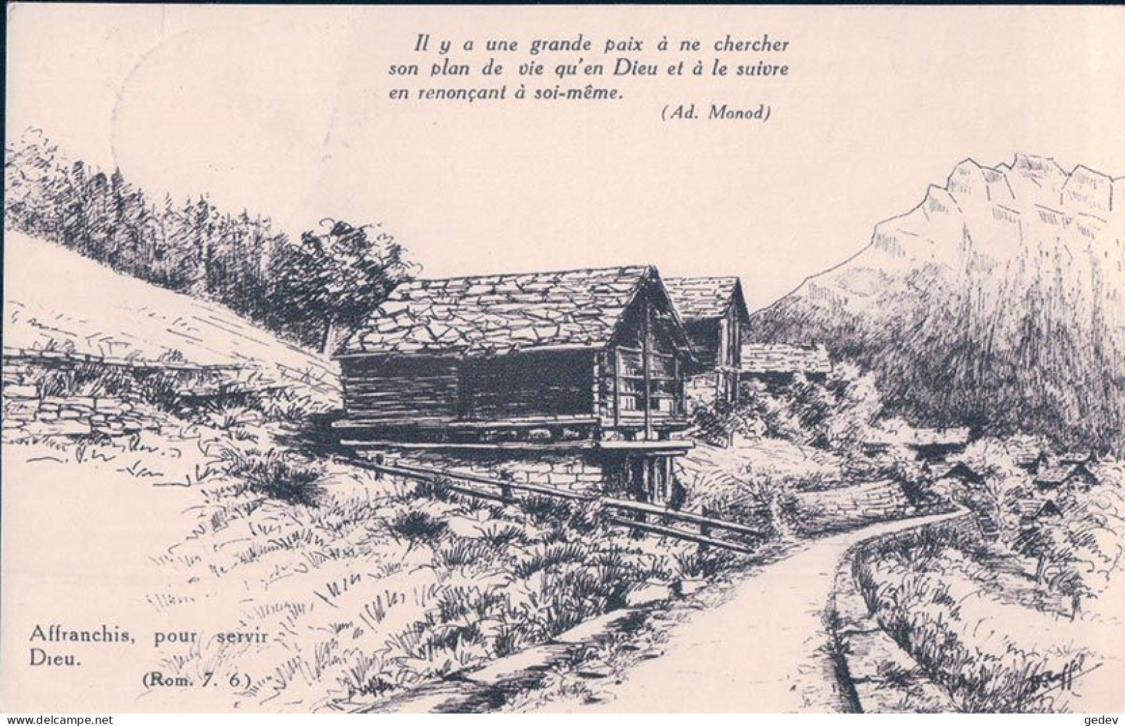 Chemin Des Dames Sur Salvan VS, Dessin Gruffel (273) - Salvan