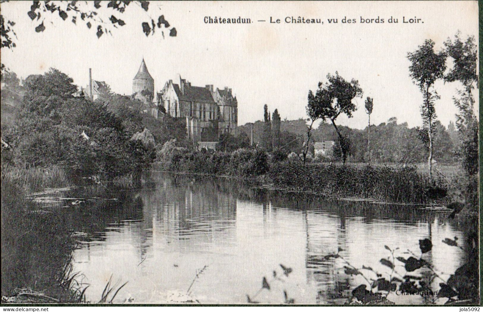 28 - CHÂTEAUDUN - Le Château Vu Des Bords Du Loir - Chateaudun