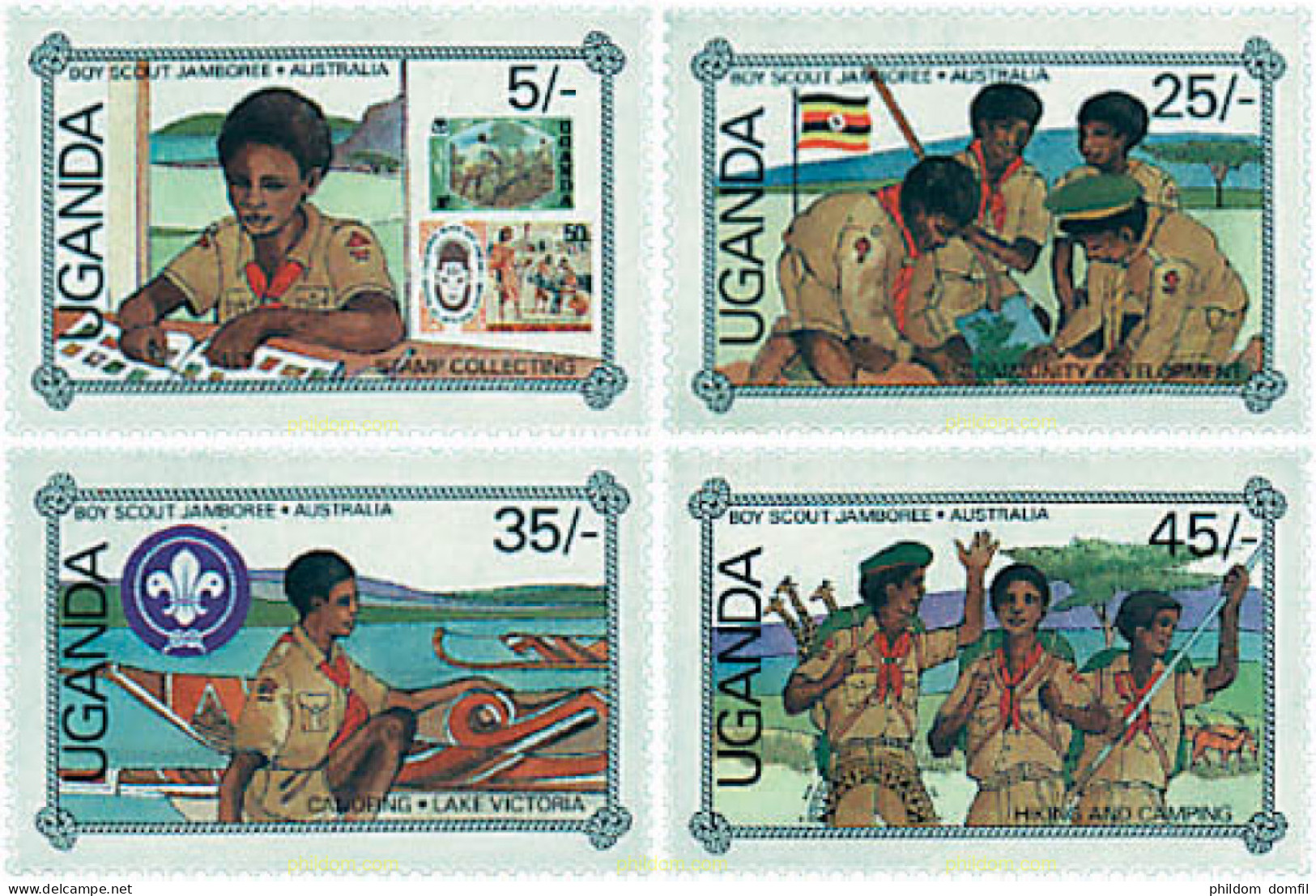 50337 MNH UGANDA 1987 16 JAMBOREE MUNDIAL EN AUSTRALIA - Uganda (1962-...)