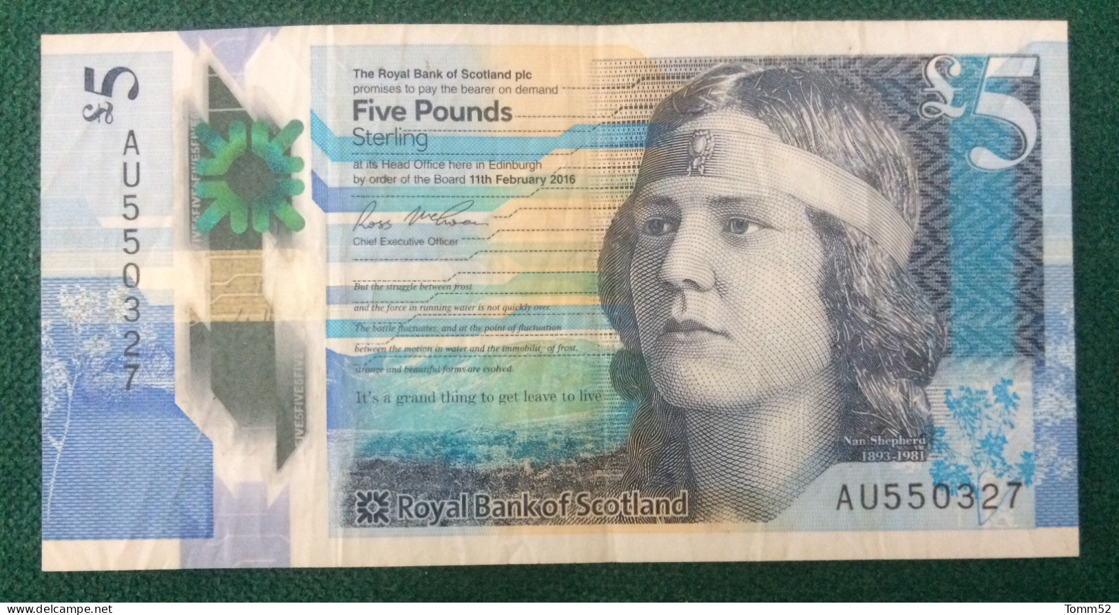 SCOTLAND 5 Pounds Royal Bank Of Scotland - 5 Pond