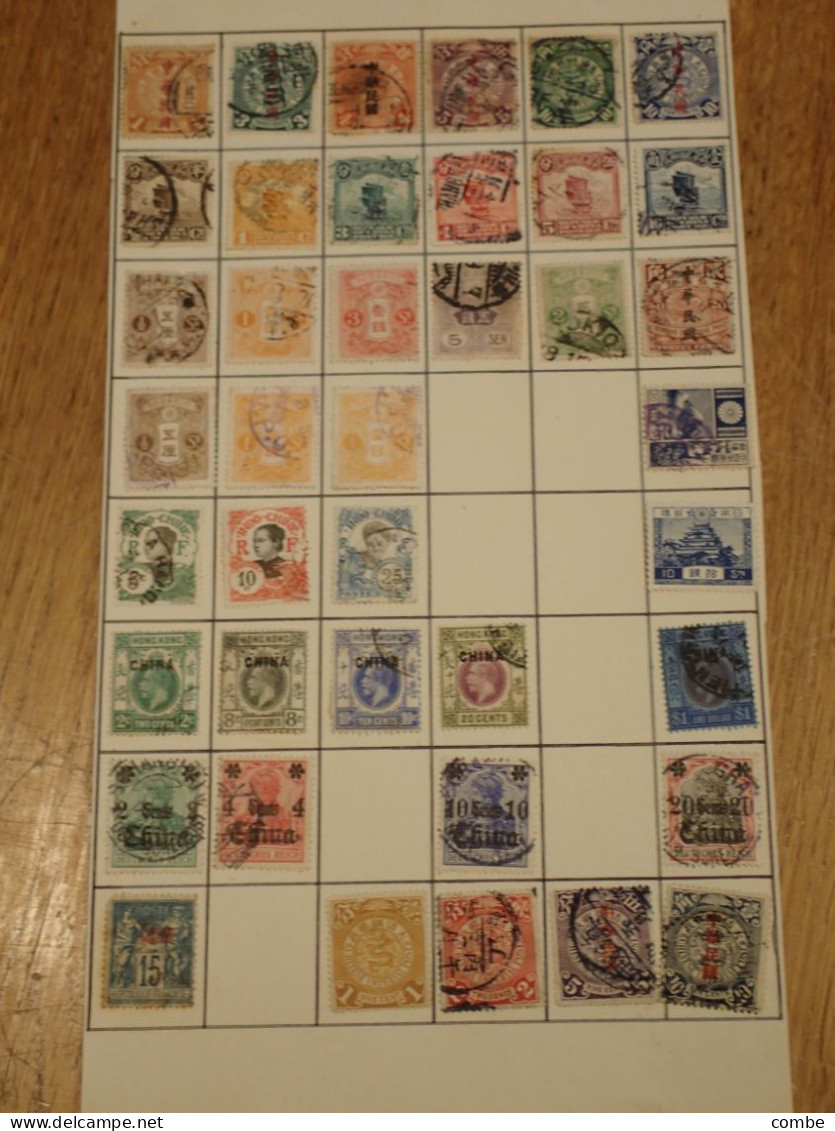 COLLECTION. OLD STAMPS WORLD.  CHINA. JAPAN. GB.... - Collections (sans Albums)