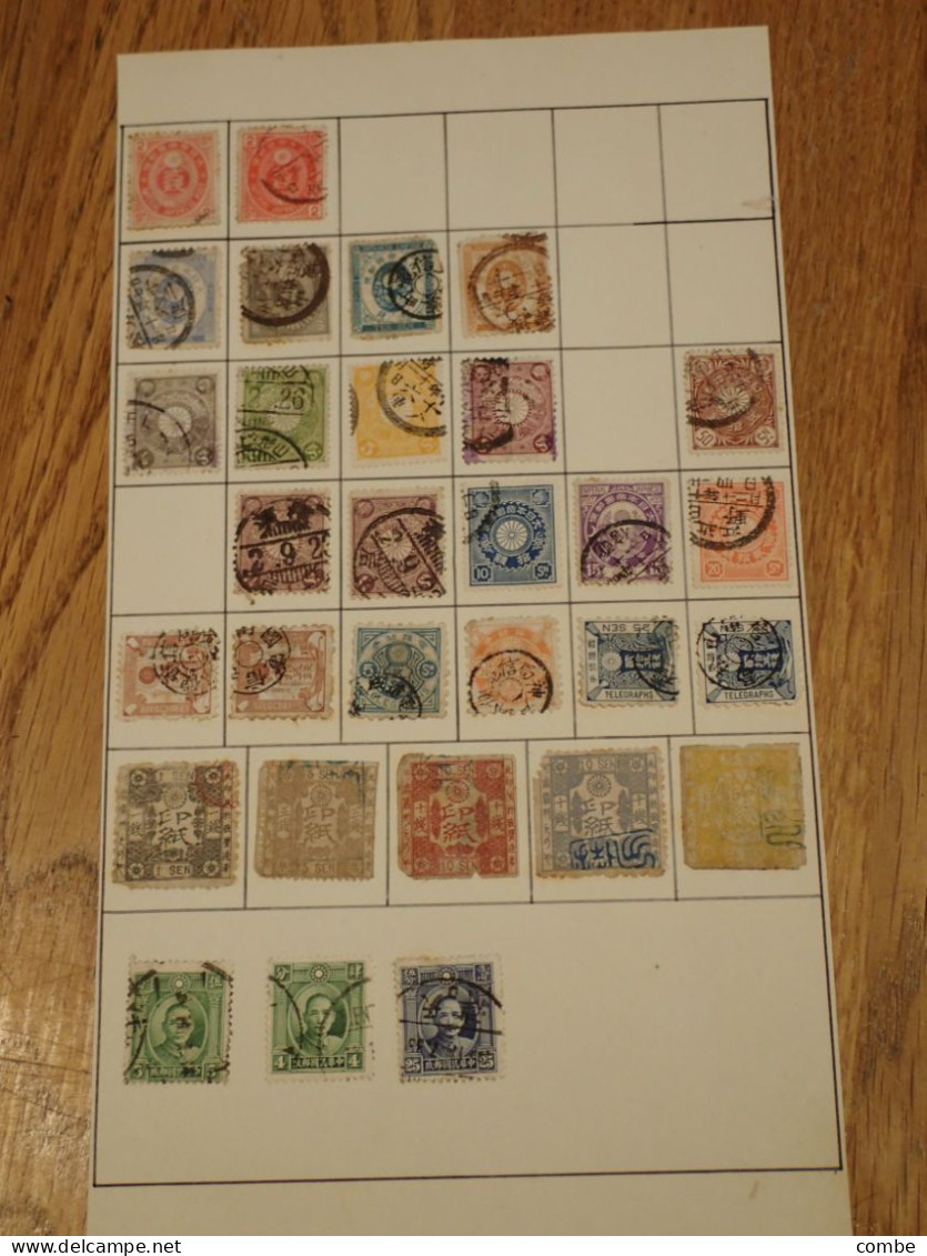 COLLECTION. OLD STAMPS WORLD.  CHINA. JAPAN. GB....