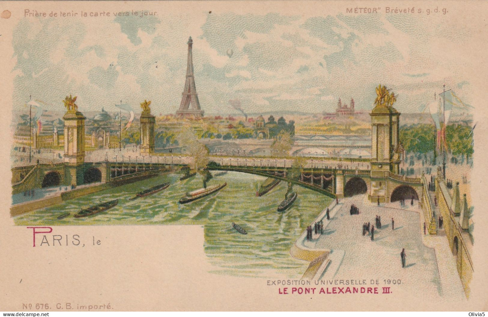 PARIS - LE PONT ALEXANDREIII - Halt Gegen Das Licht/Durchscheink.