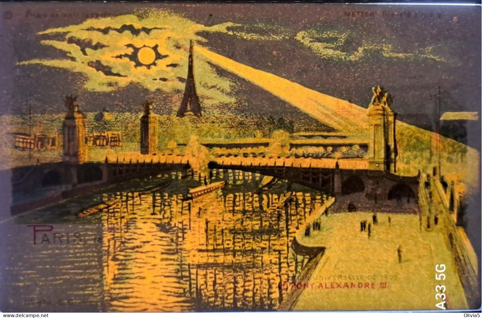 PARIS - LE PONT ALEXANDREIII - Tegenlichtkaarten, Hold To Light