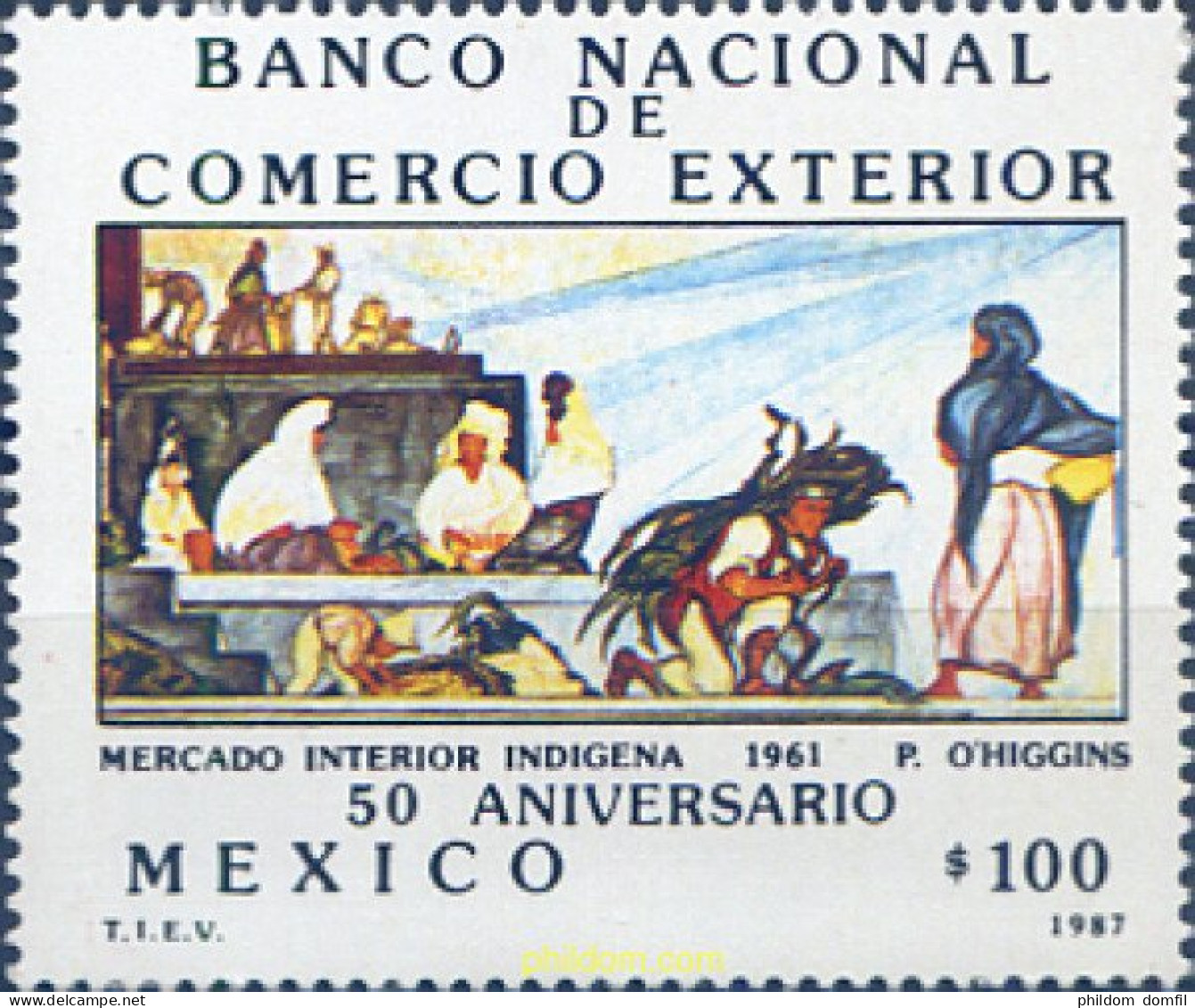 343326 MNH MEXICO 1987 BANCO NACIONAL DE COMERCIO EXTERIOR - Messico