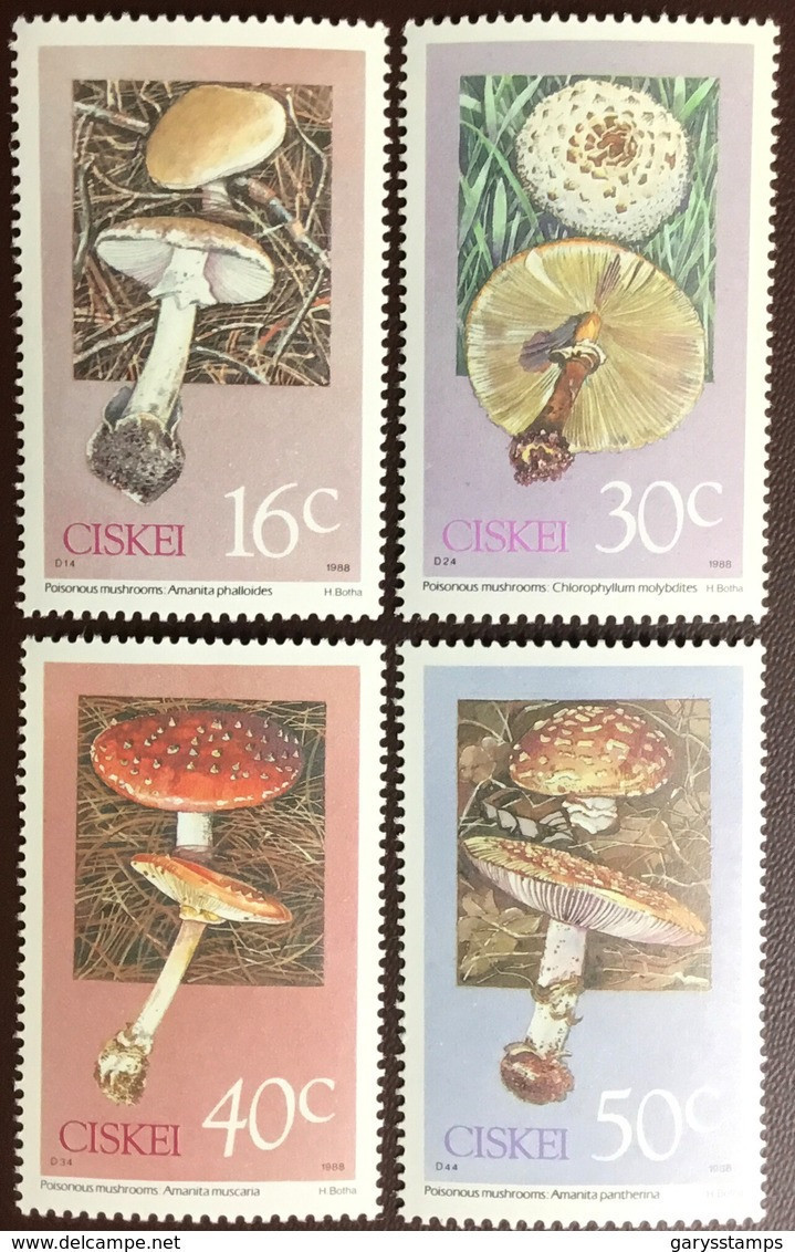 Ciskei 1988 Poisonous Fungi MNH - Pilze