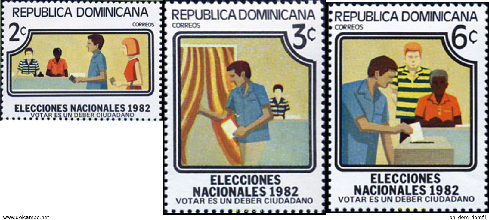 308054 MNH DOMINICANA 1982 ELECCIONES NACIONALES - Dominikanische Rep.