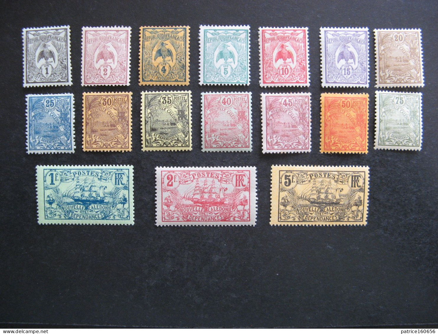 A). Nouvelle-Calédonie: Série N° 88 Au N° 104, Neufs X. - Unused Stamps