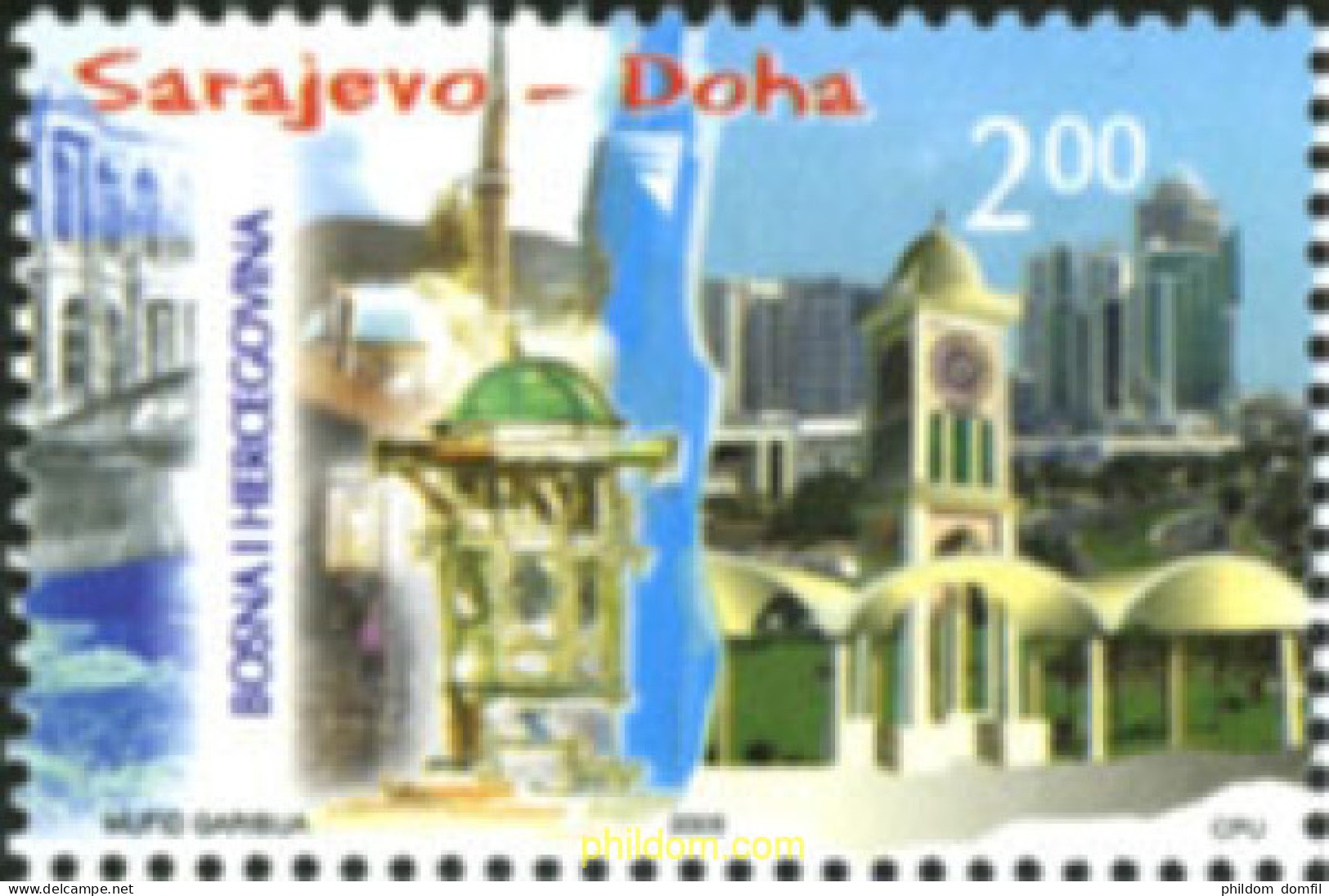 183750 MNH BOSNIA-HERZEGOVINA 2005 VILLAS DE SARAJEVO - Bosnia Herzegovina