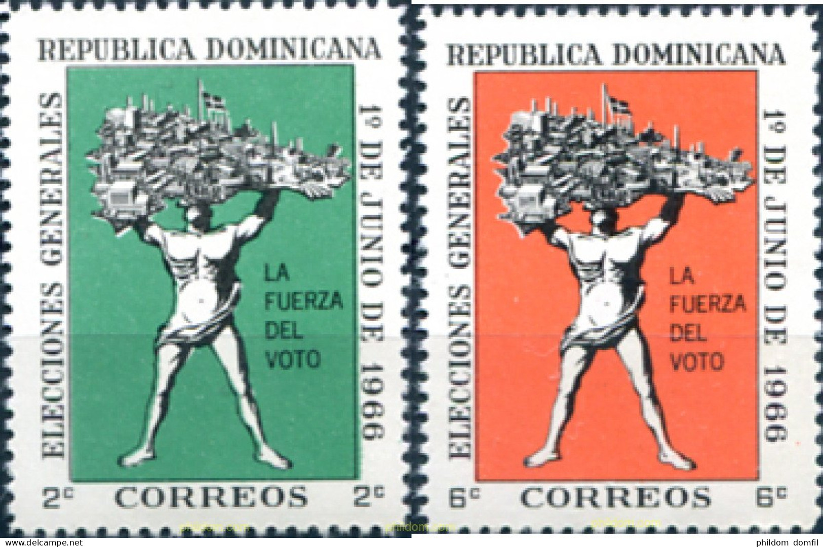 307544 MNH DOMINICANA 1966 ELECCIONES GENERALES - Dominican Republic