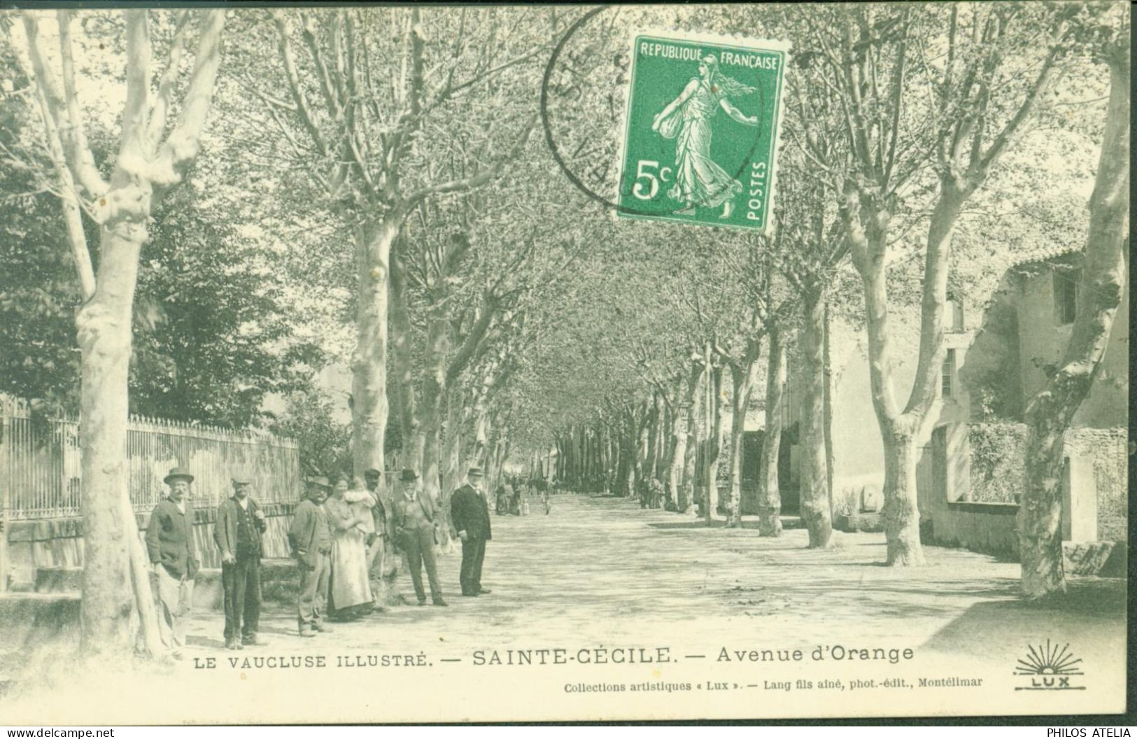 CP CPA Le Vaucluse Illustré Sainte Ste Cécile Avenue D'Orange CAD 1911 - Autres & Non Classés