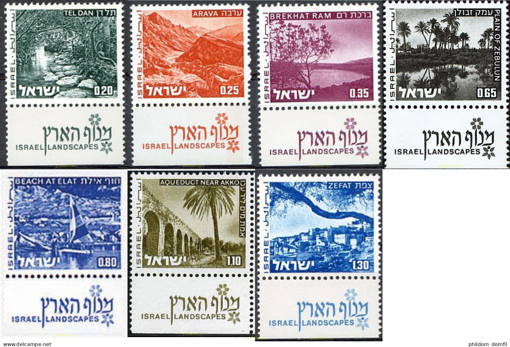 689449 MNH ISRAEL 1973 PAISAJES DE ISRAEL - Nuovi (senza Tab)