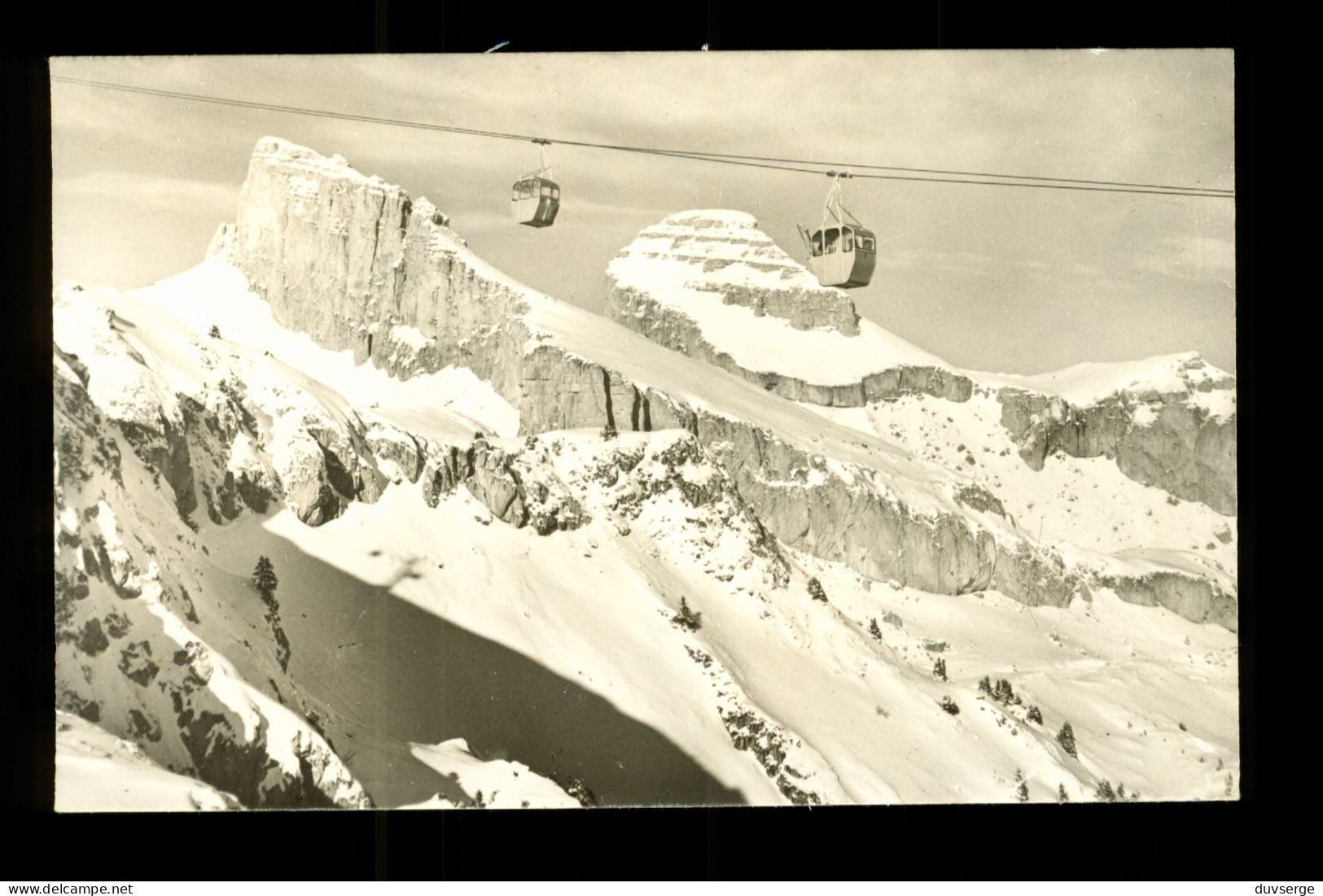 Suisse VD Vaud Telepherique Leysin Berneuse Et Les Tours D' AÏ ( Format 9cm X 14cm ) - Leysin