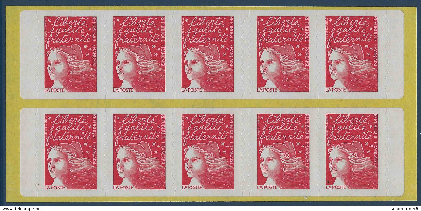 France Carnet LUQUET " LE TIMBRE UN PLAISIR QUI SE COMMUNIQUE " N°3085a-C3 Variété Grosse Barre Fluo En Bas ! TTB - Modernes : 1959-...