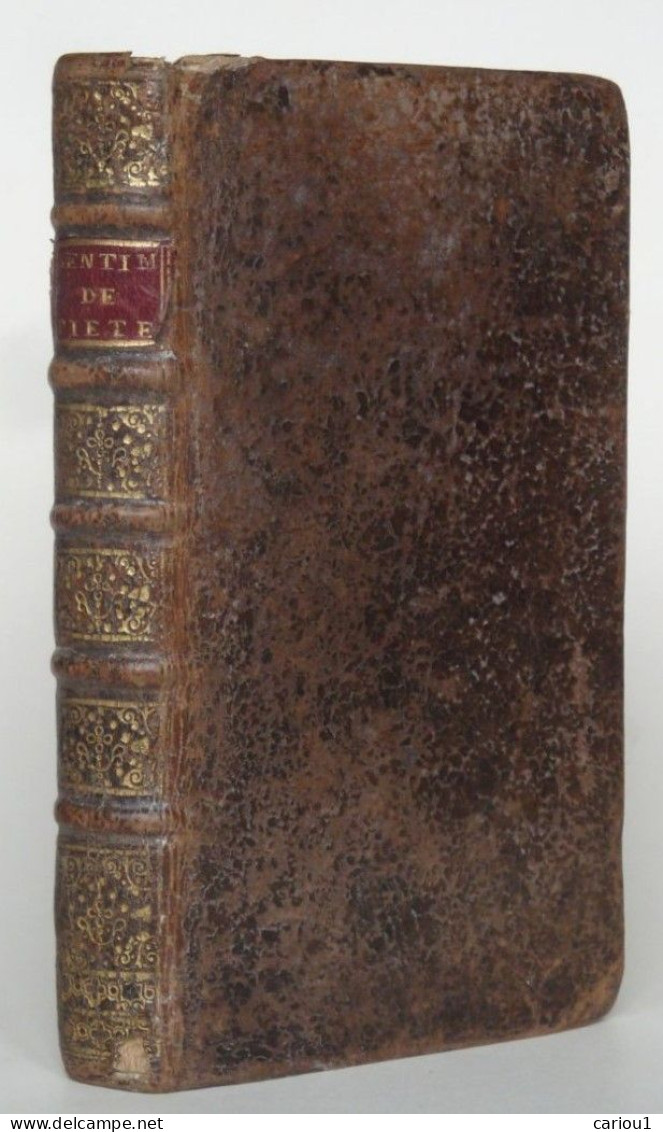 C1 FENELON Sentimens De Piete 1715 BABUTY 2e Edition Relie PLEIN CUIR EPOQUE Port Inclus - 1701-1800