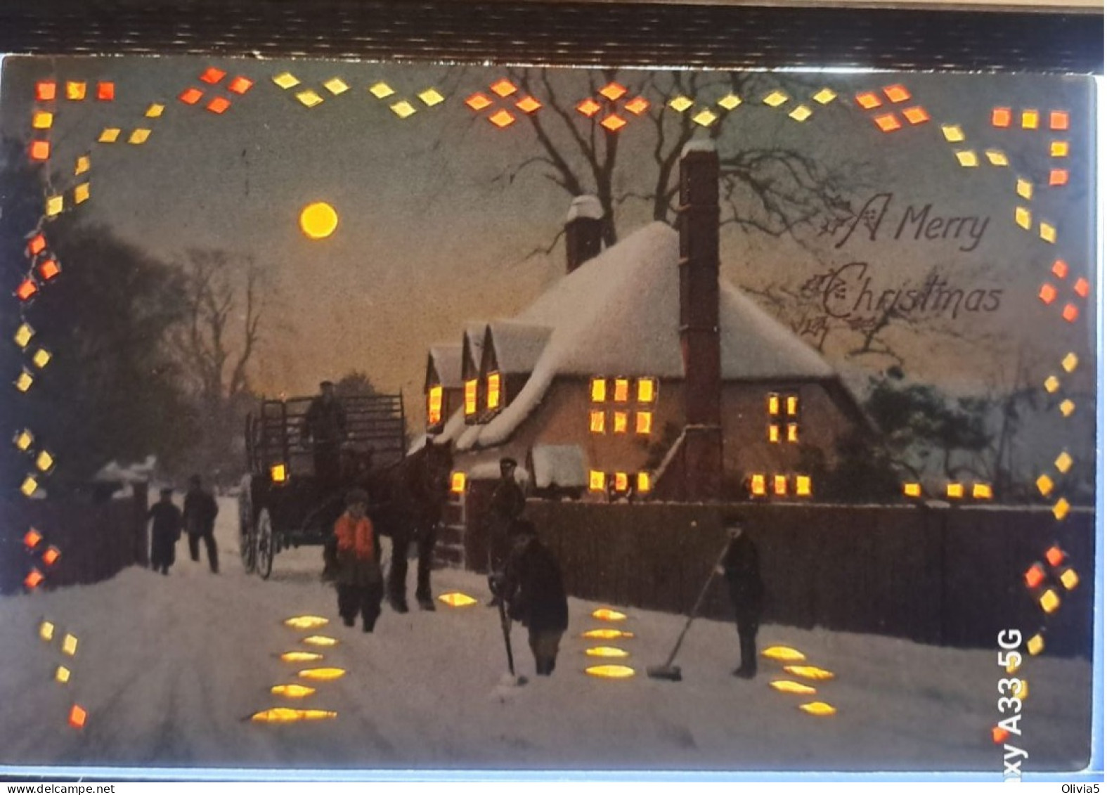 A MERRY CHRISTMAS - Tegenlichtkaarten, Hold To Light