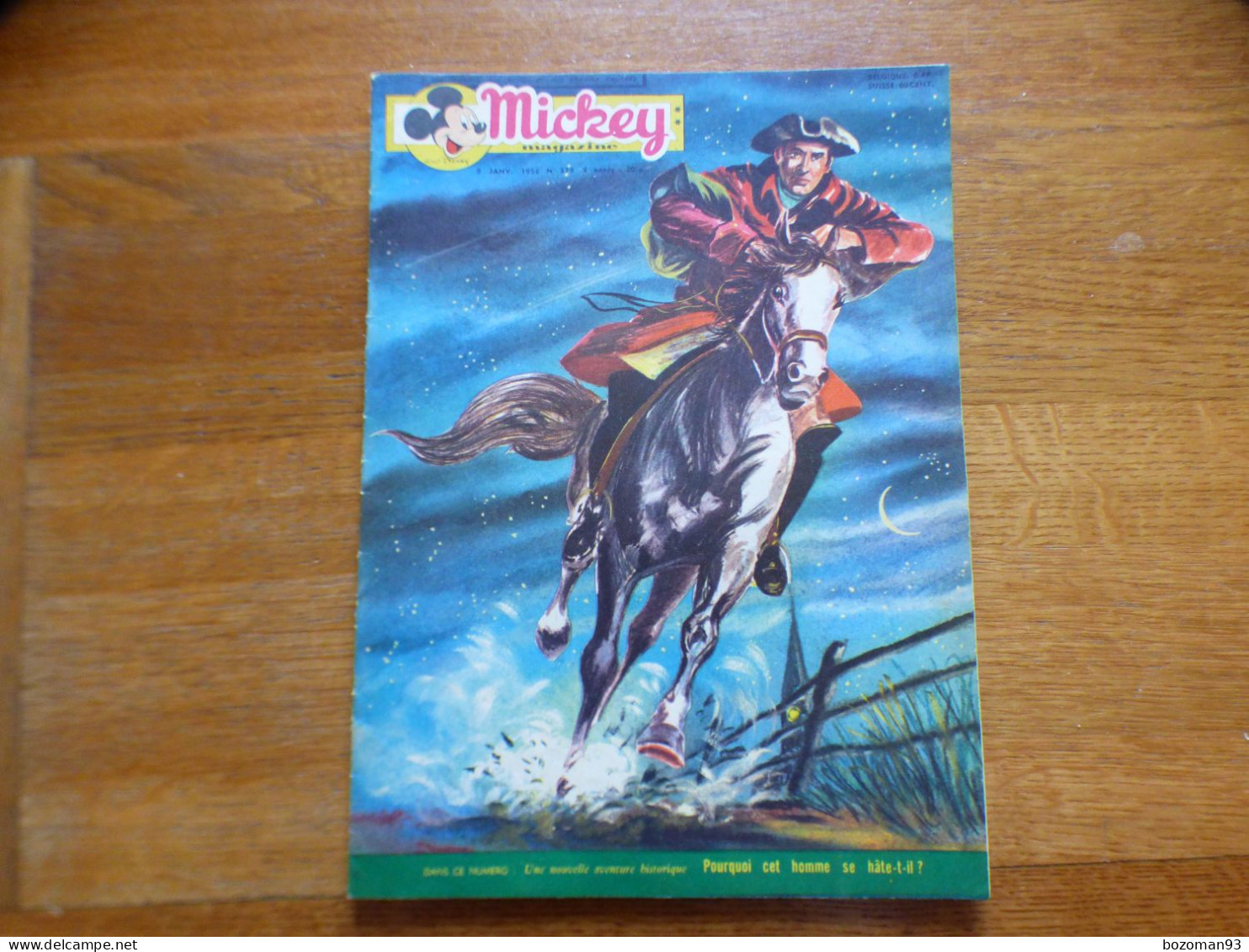 JOURNAL MICKEY BELGE  N° 379 Du 09/01/1958   DAVY CROKETT - Journal De Mickey