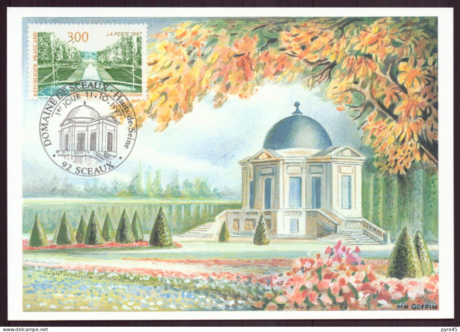 France, FDC, Carte Du 11 Octobre 1997 à Sceaux " Domaine De Sceaux " - 1990-1999