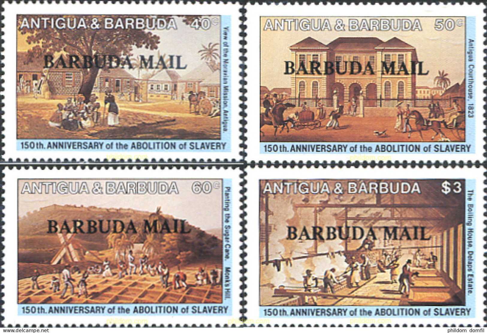 290748 MNH BARBUDA 1984 150 ANIVERSARIO DE LA ABOLICION DE LA ESCLAVITUD - Antigua And Barbuda (1981-...)
