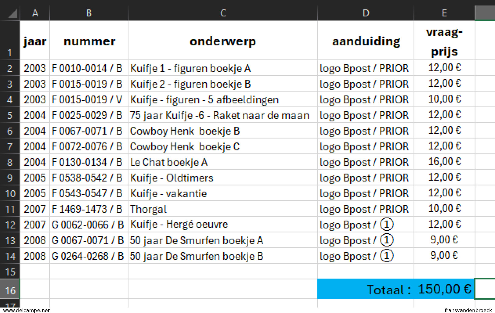 Lot Duostamp-boekjes 1 - Mint