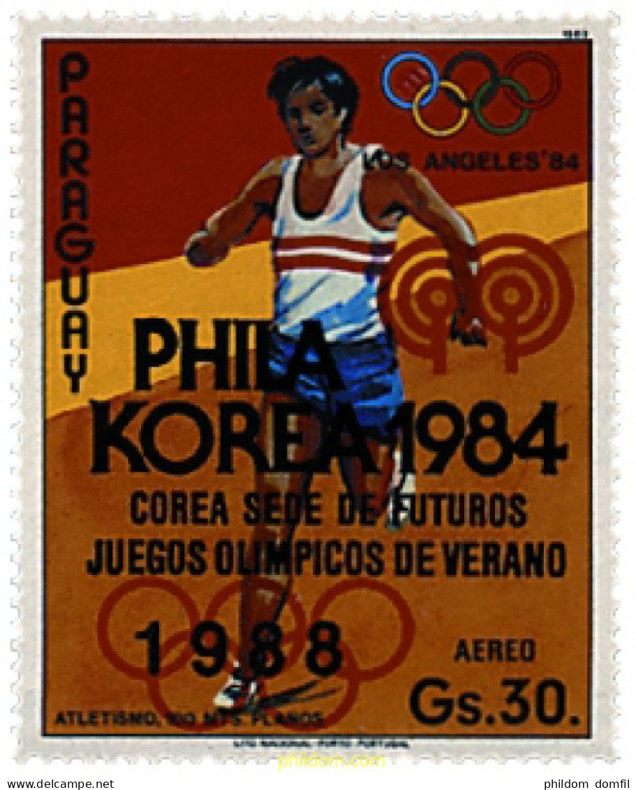 350895 MNH PARAGUAY 1984 24JUEGOS OLIMPICOS VERANO. SEUL 1988 - PHILAKOREA 1984 - Paraguay