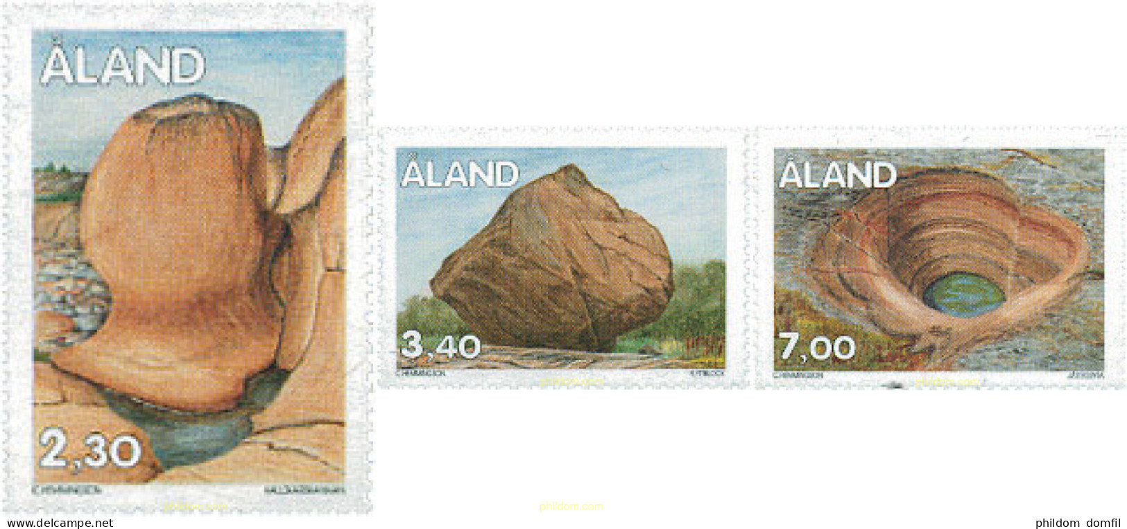 106147 MNH ALAND 1995 ESTRUCTURAS ROCOSAS - Ålandinseln