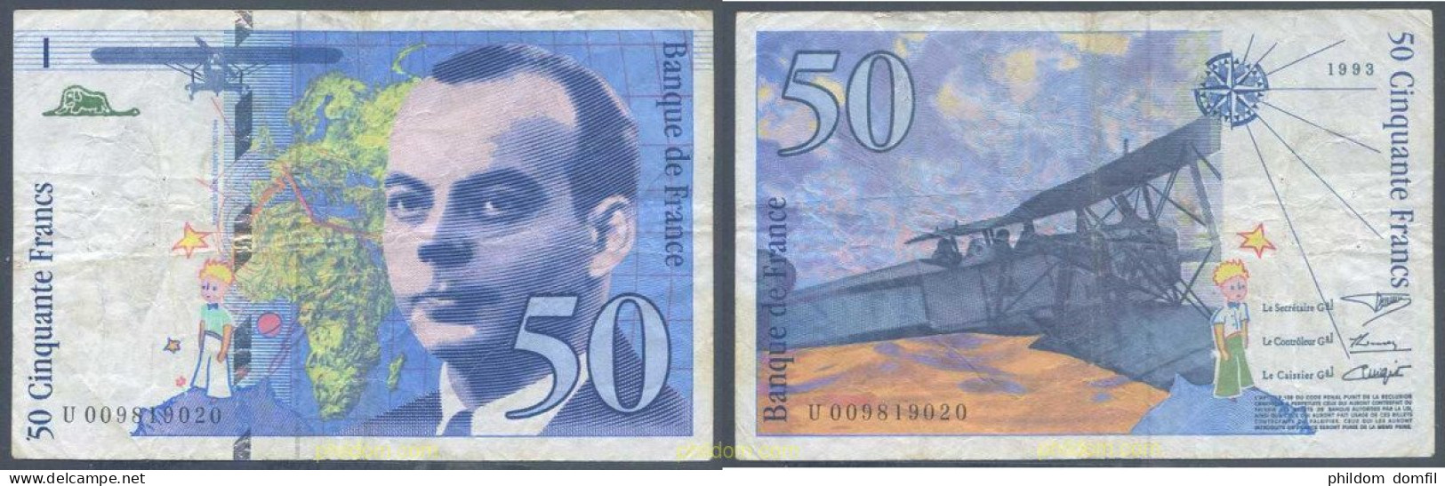 6017 FRANCIA 1993 FRANCE 50 FRANCS 1993 - Sonstige & Ohne Zuordnung