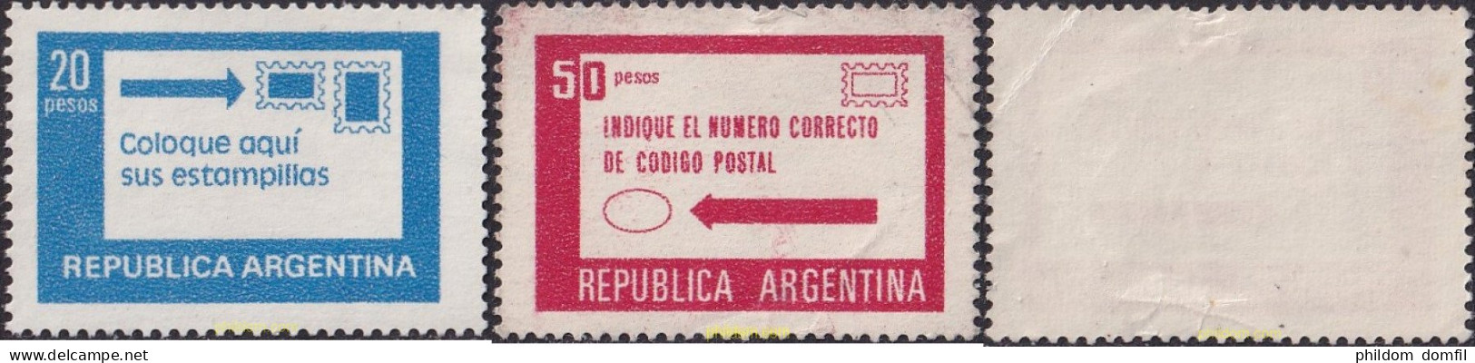 728916 MNH ARGENTINA 1978 SLOGAN POSTAL - Unused Stamps