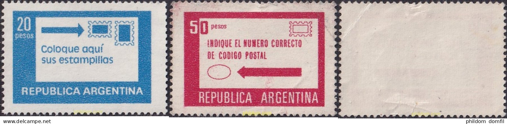 728916 MNH ARGENTINA 1978 SLOGAN POSTAL - Ungebraucht