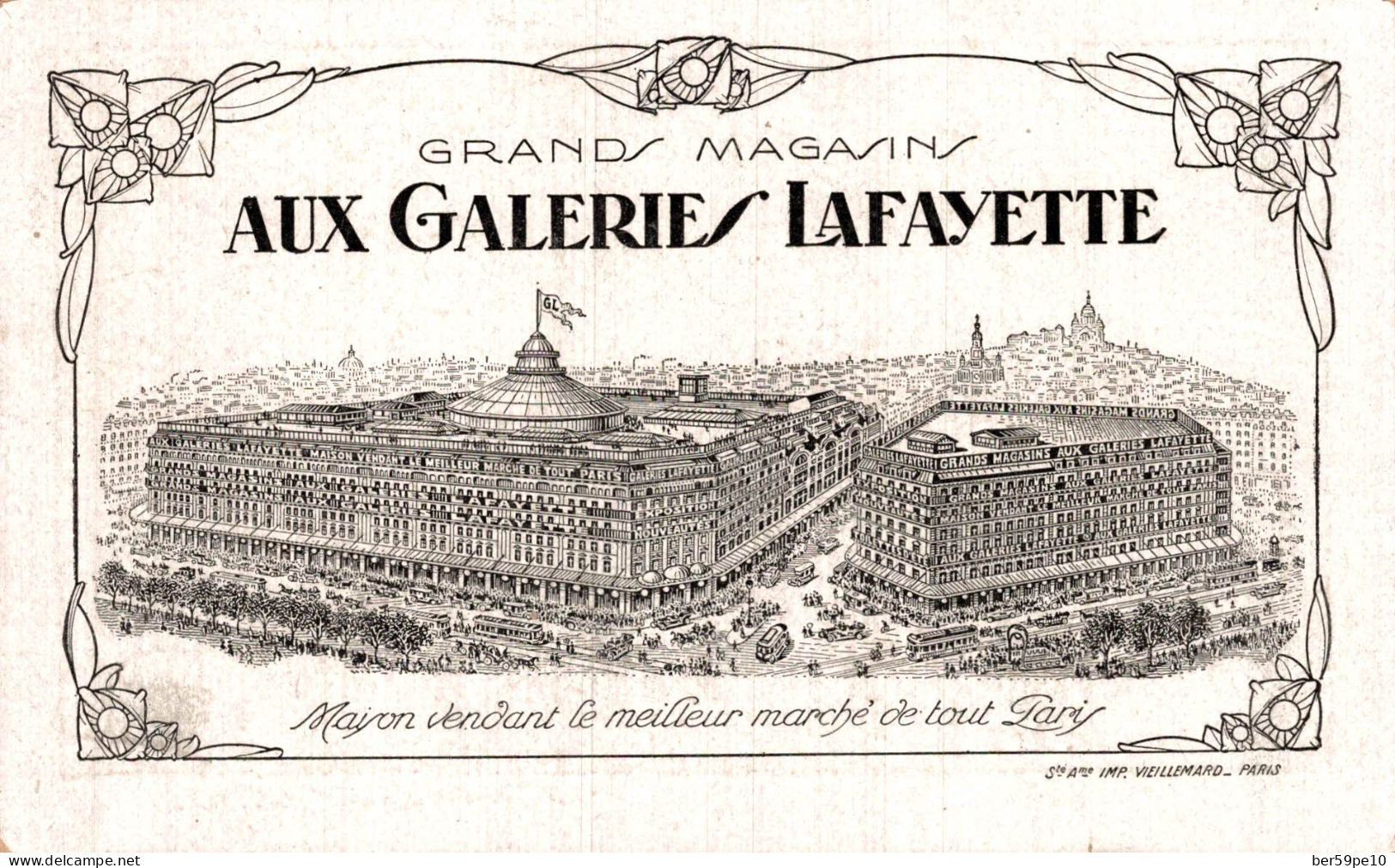 CHROMO AUX GALERIES LAFAYETTE GRANDS MAGASINS PARIS (ILLUSTRATION AU V°) CROISIERE - Autres & Non Classés