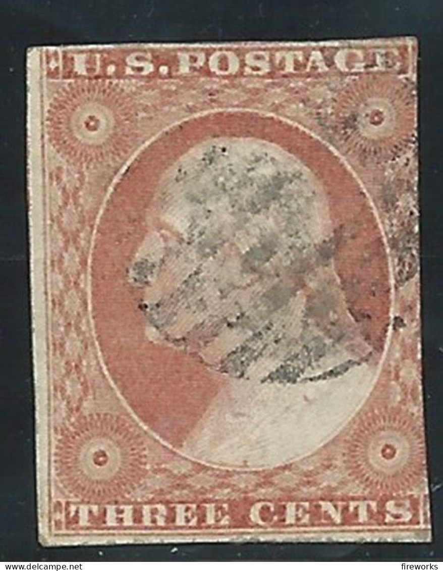 [1851-1857] USA Scott 10A 3 Cents Washington Type II. - Usados